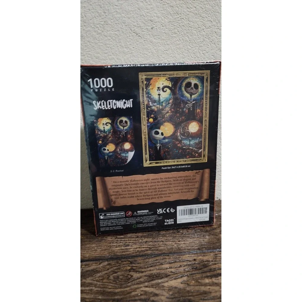 Skeletonight 1000 Piece Jigsaw Puzzle Halloween Skeleton Taozi & Lizhi New